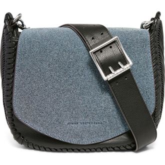 Aim&eacute;e All for Love Leather Crossbody Bag in Denim Leather at Nordstrom