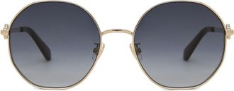 Kate Spade New York Venus/F/S Asian Fit RHL/9O Womens Sunglasses Gold Size 56