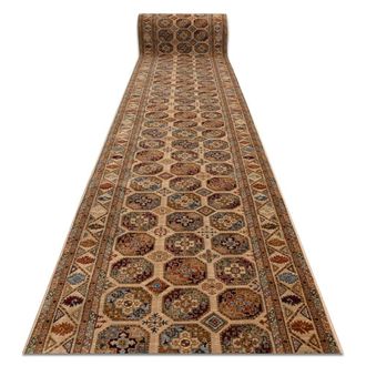 RugsX RugsX Keshan Wool Runner in Beige | Size: 100 cm x 110 cm