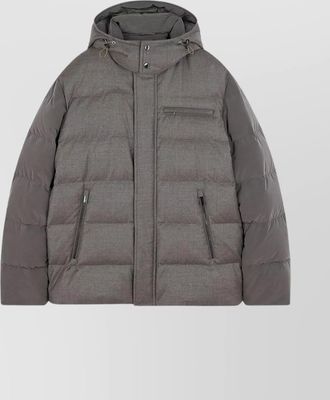 Paul & Shark hooded quilted jacket pockets