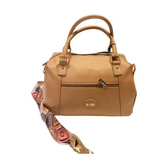 M*BRC M*Brc, Dames, Tassen, Beige, Maat: ONE Size Leer