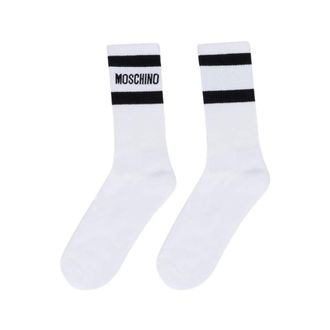 Moschino Calcetines Terry con Logo - Underwear - Hombre - Blanco - ONE SIZE