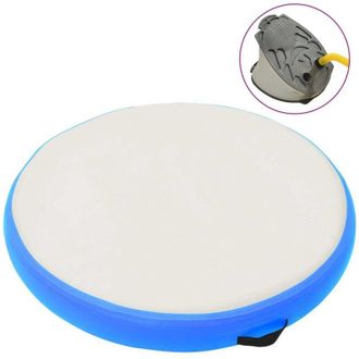 vidaXL Esterilla Inflable De Gimnasia Y Bomba Pvc Azul 100x100x10 Cm Vidaxl