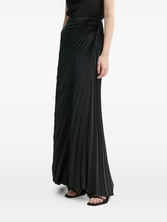 A.L.C. Gonna lunga plissettata - Nero
