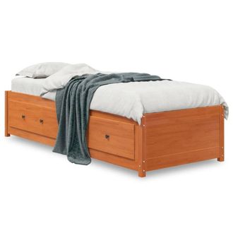 Berkfield Home Day Bed Wax Brown 90x200 cm Solid Wood Pine