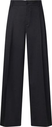 Dolce & Gabbana Pantalones de Lana Panama - Trousers - Hombre - Gris - 2XL