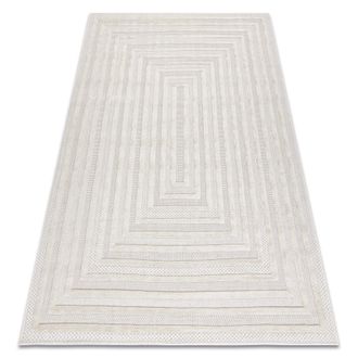 RugsX Rugsx - Alfombra Santo Sisal 0999 Geom&eacute;trica Blanco White 180x270 Cm
