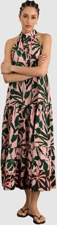 Baukjen Anouk printed Sleeveless Maxi dress in Pink Palm Print at Nordstrom, Size 10
