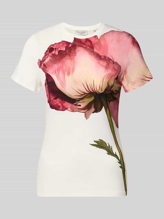 Ted Baker T-Shirt mit Rundhalsausschnitt Modell OBREY in Sand, Gr&ouml;&szlig;e 34