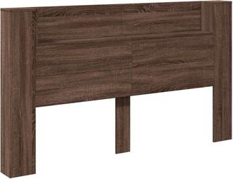 vidaXL Cabecero Con Estante Roble Marr&oacute;n 180 X 16,5 X 103,5 Cm Vidaxl