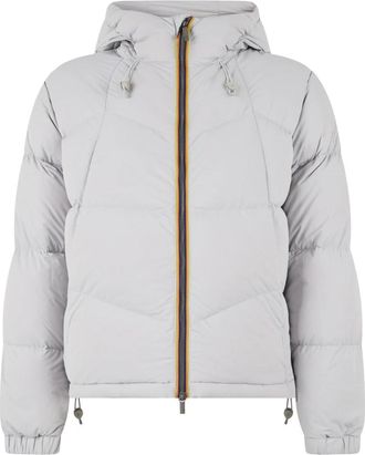 K-Way Quill Fancy Nylon Jacket - Heren - Winterjassen - Grijs - M - Nylon - Jassen