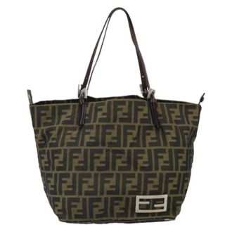 Fendi Pre-owned Zucca Canvas Tote Bag - Dames - Pre-owned - Zwart - Maat: ONE Size