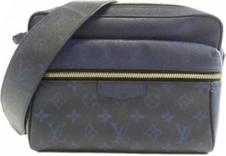Louis Vuitton Pre-owned Vintage Schoudertas - Heren - Vintage Schoudertas - Blauw - ONE Size - Leer - Vintage