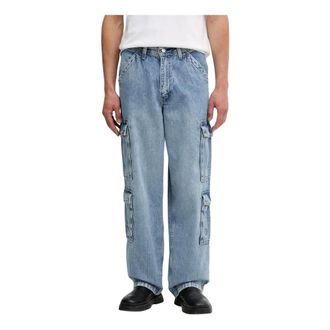 Levi's Heren, Jeans, Blauw, Maat: W33 L32 Katoen