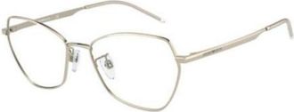 Emporio Armani Ladies Gold Tone Rectangular Eyeglass Frames 0EA113330135