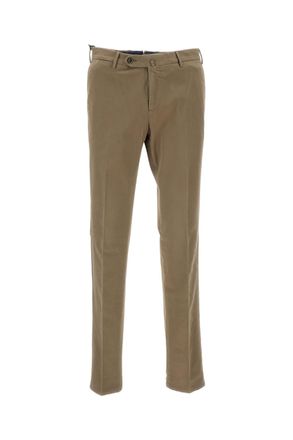 PT01 Straight-Leg Cotton Trousers With Unfinished Hem And Clean Design