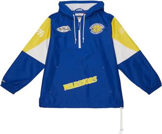 Mitchell & Ness x NBA Team Origins Anorak Quarter-Zip Pullover Hoodie Royal Golden State Warriors OJPO5033-GSWYYPPPROYA