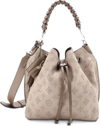 Louis Vuitton Muria Mahina Leather bucket bag - Beige