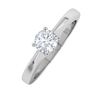 The Diamond Store Naomi Lab Diamond Engagement Ring 0.50ct H/Si 9K White Gold