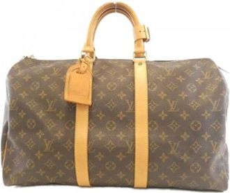 Louis Vuitton Vintage, unisex, Bruin, ONE Size, Pre-owned Weekendtas