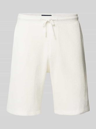 Mc Neal Regular Fit Shorts mit Strukturmuster in Offwhite, Gr&ouml;&szlig;e L