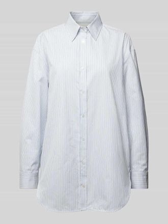 Max Mara Hemdbluse mit Streifenmuster in Bleu, Gr&ouml;&szlig;e 40