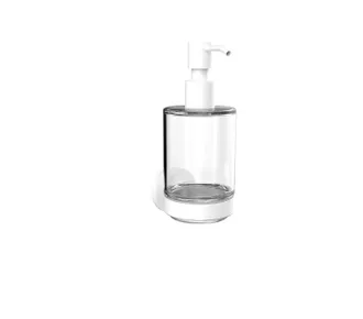 Emco Emco - Dispensador De Jab&oacute;n Redondo Recipiente De Cristal, Modelo