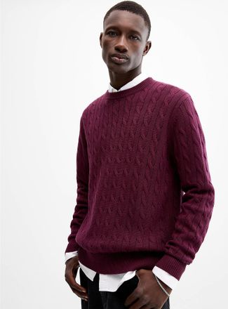 Le 31 Mens Twisted-cable sweater