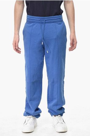 Off-white Brushed Cotton Joggers BLURRED OFF with 3 Pockets size M