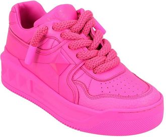 Valentino Womens Leather One Stud Xl Leather Sneaker (Authentic Pre-Loved)