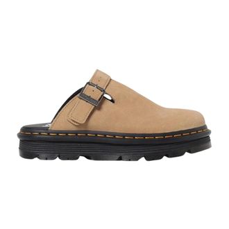 Dr. Martens Schoenen, Heren, Beige, 44 EU, Su&egrave;de, Leonore Suede Buckle Clog