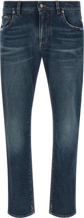Dolce & Gabbana Blue Low Rise Jeans