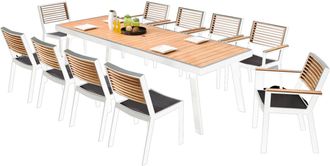 Higold Xl Outdoor Design Dining-Set York 10+1 / Weiss