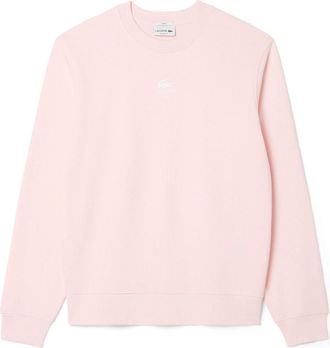 Lacoste Mens Fleece Sweatshirt in Pink - Size X-Large