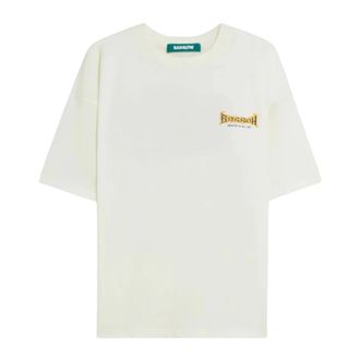 Barrow T-Shirts, male, White, Size: XS Graphic-Print Cotton T-Shirt