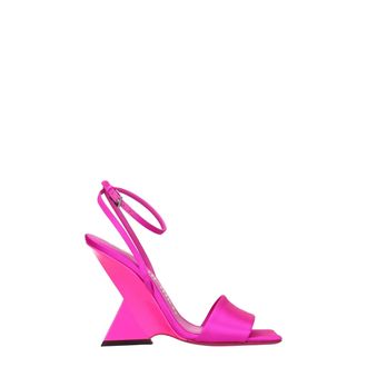 The Attico Pink Satin Platform Womens Sandals