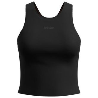 Icebreaker Merino 150 Active Cropped Bra-Tank Merinoshirt f&uuml;r Damen | schwarz