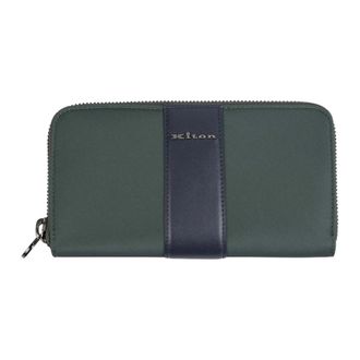 Kiton Wallets & Cardholders, male, Green, Size: ONE SIZE PA PC Leather Wallet
