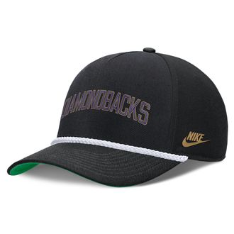 Nike Arizona Diamondbacks Rise Nike Mens MLB Adjustable Hat in Black | NB4508ZEDIA-D8K