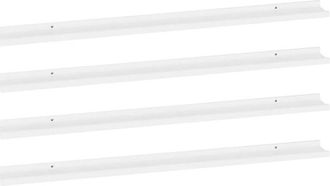 vidaXL Vidaxl - Estantes De Pared 4 Unidades Blanco 115x9x3 Cm