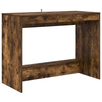 vidaXL Escritorio De Cama Roble Ahumado Madera De Ingenier&iacute;a Vidaxl