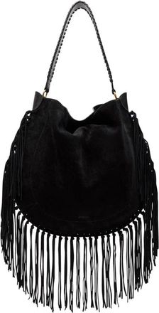 Isabel Marant Oskan Hobo Soft - Dames - Schoudertassen - Zwart - ONE Size - Leer - Tassen
