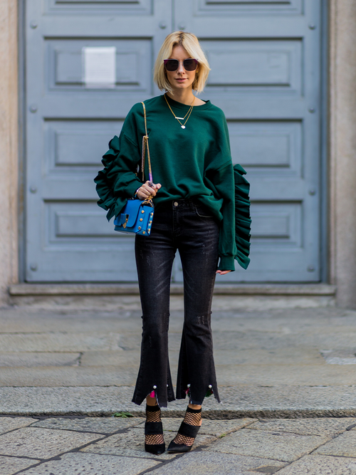 How to wear cropped jeans in winter online