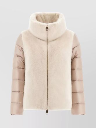 Herno ultralight padded jacket fur inserts