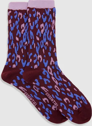 Essentiel Chaussettes Karty Bleu Bordeaux