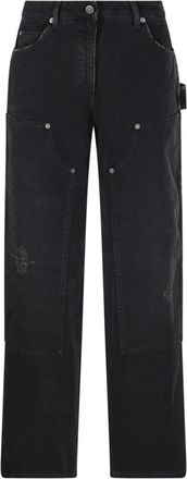 Golden Goose Black Work Pant Marley Style - Dames - Regular Fit Jeans - Zwart - M - Katoen - Jeans
