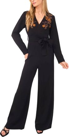 Ted Baker Wide Leg Jumpsuit In Black
