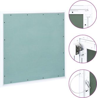 vidaXL Panel De Acceso Marco De Aluminio Y Placa De Yeso 600x600 Mm Vidaxl