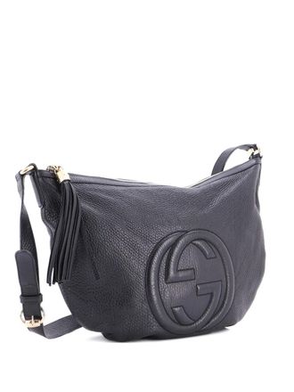 Gucci Soho Messenger Bag Leather Medium shoulder bag - Black