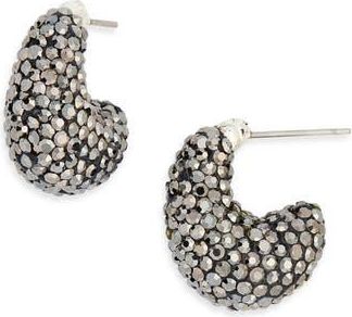 Panacea Hematite Luxe J-Hoop Earrings at Nordstrom Rack